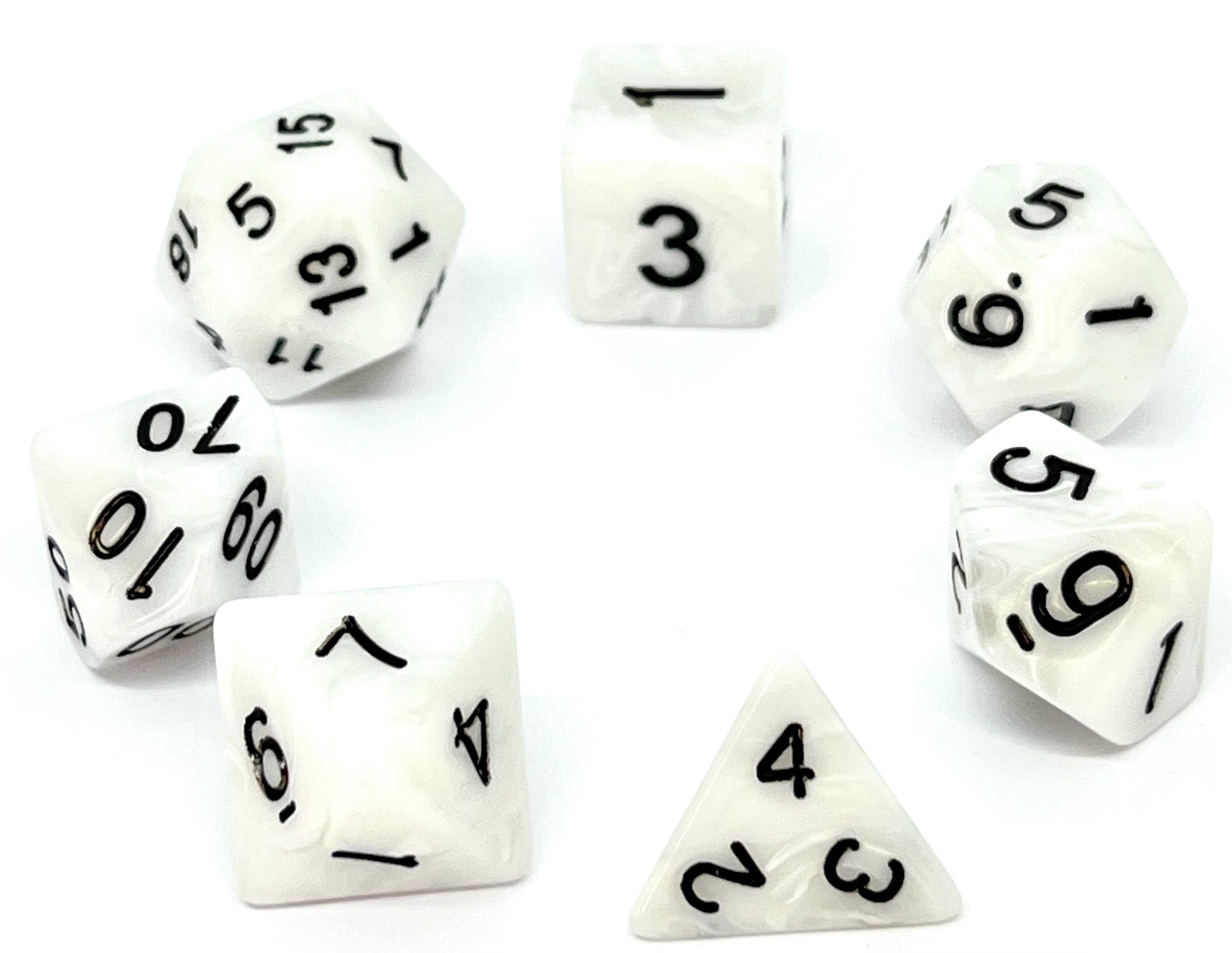 Würfelset Candysweet: Frosted White (7)