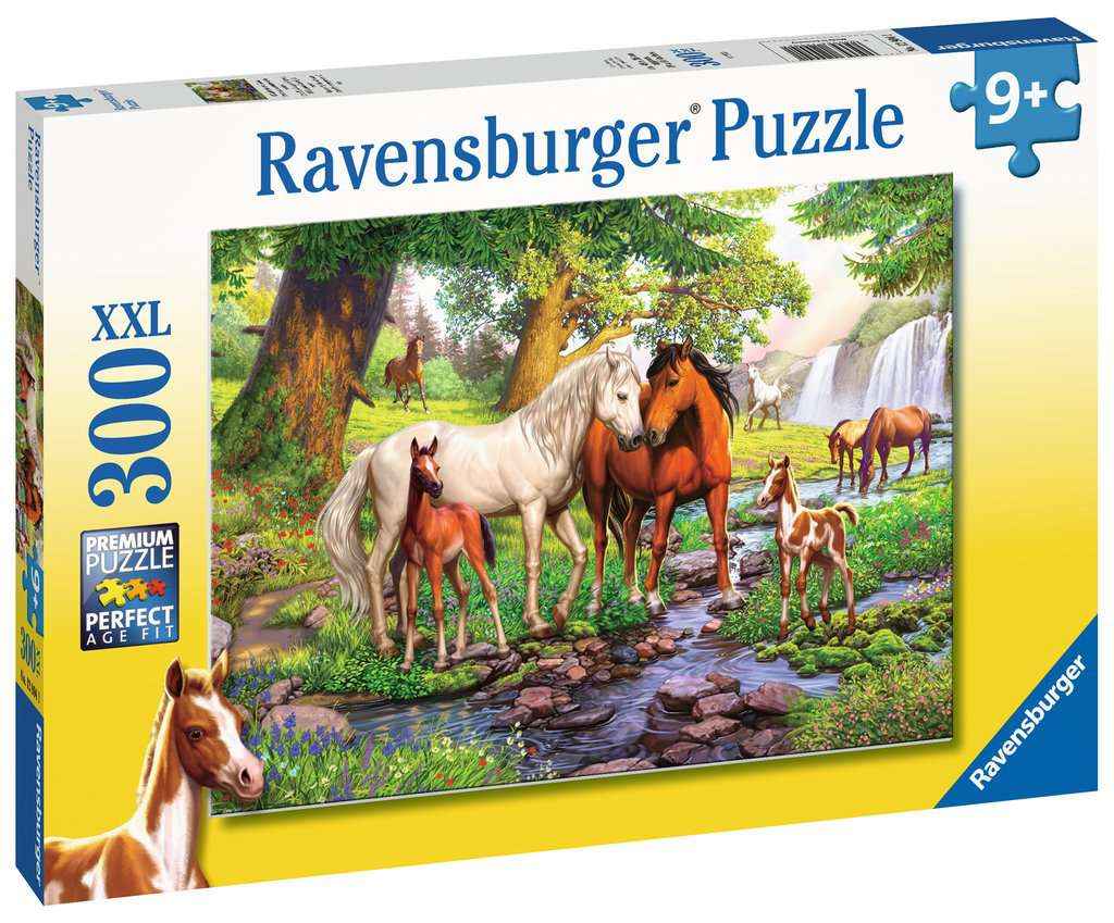 Puzzle: Wildpferde am Fluss (300 XXL Teile)