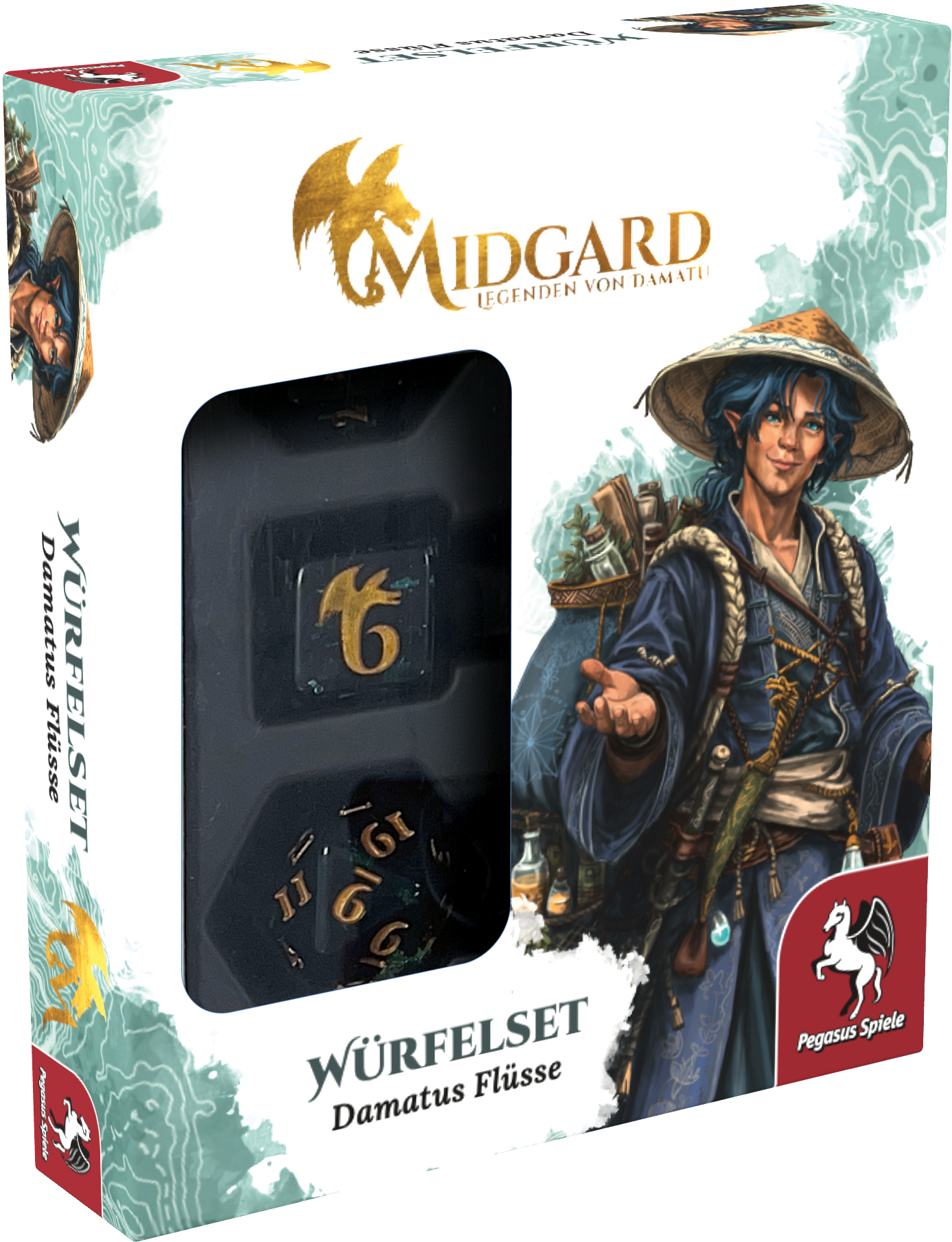 Midgard - Legenden von Damatu: Würfelset 1 (grün) standard