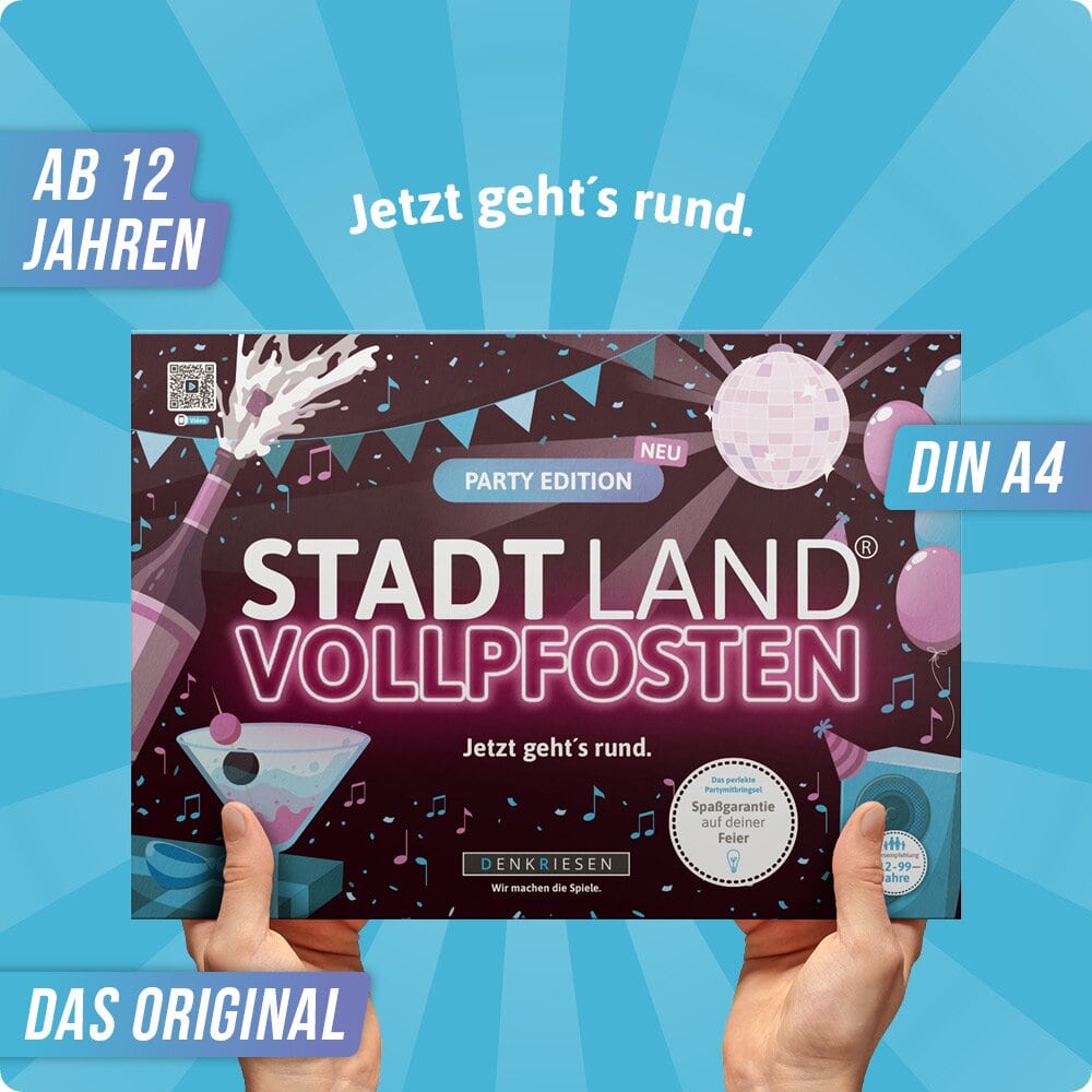 STADT LAND VOLLPFOSTEN – PARTY EDITION (DinA4-Format)