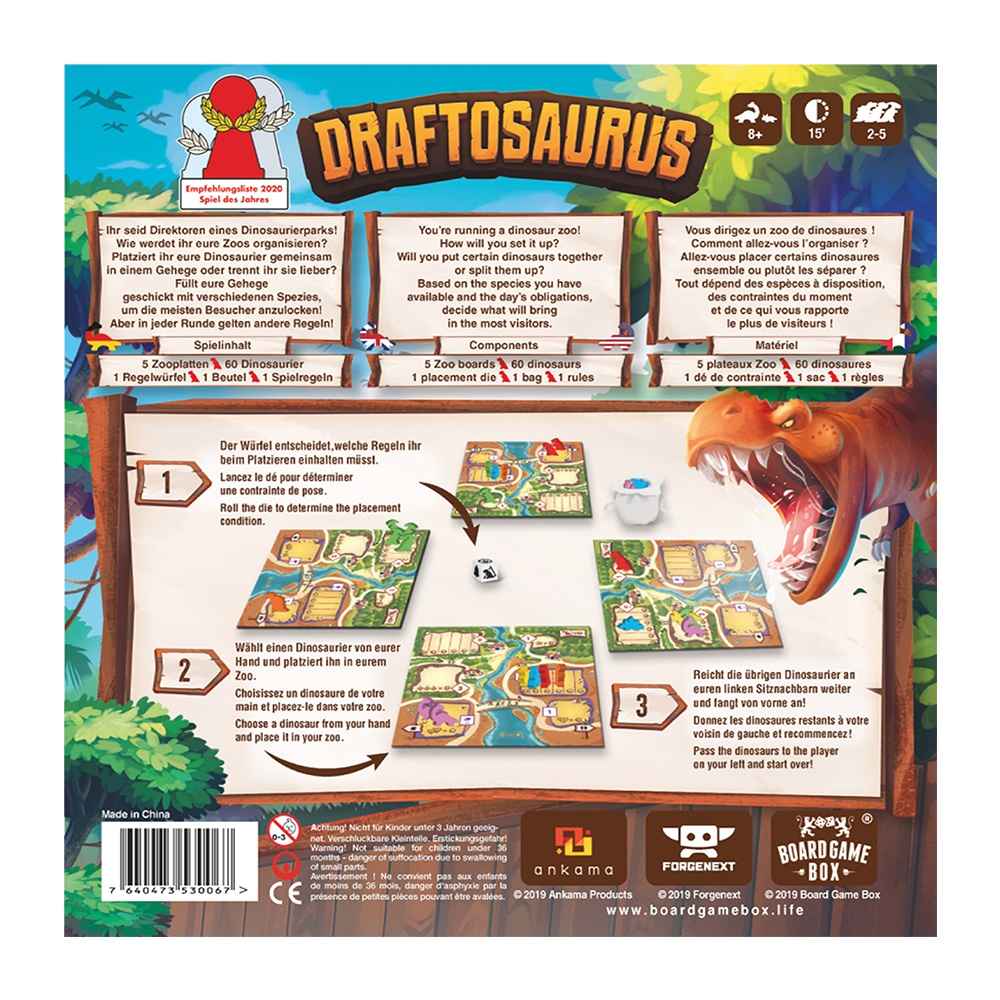 Draftosaurus (Empfehlungsliste Spiel des Jahres 2020)