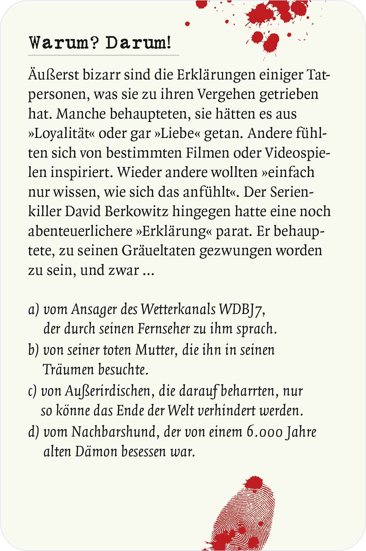 Das große True Crime Quiz