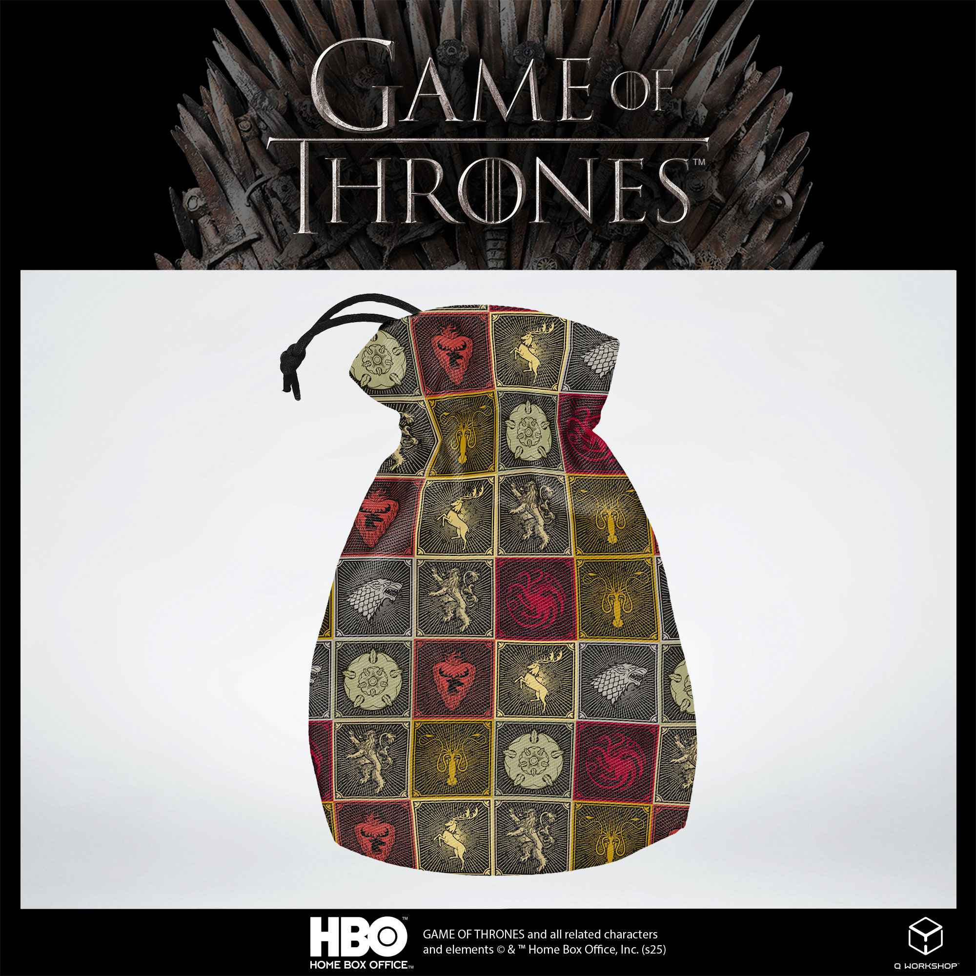 Game of Thrones. The Sigils Pattern Dice Pouch