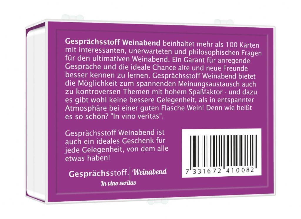 Gesprächsstoff – Weinabend
