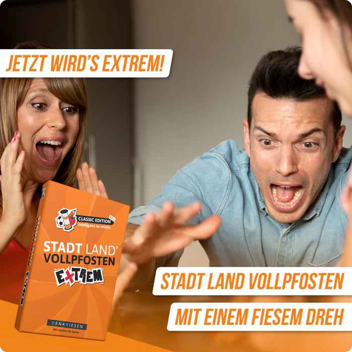 Stadt Land Vollpfosten Classic Edition – "Intelligenz ist relativ."  | Extrem