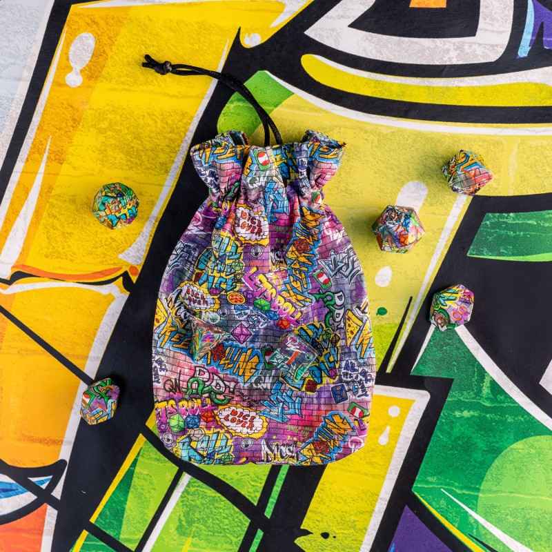 Full Art Dice Pouch: Graffiti