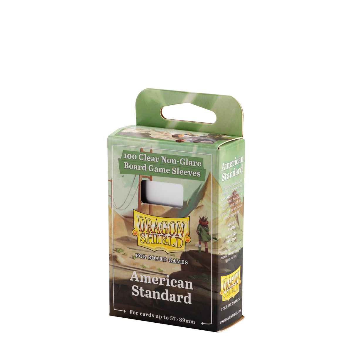 Dragon Shield: Board Game Sleeves Clear/NonGlare – American Standard (100)