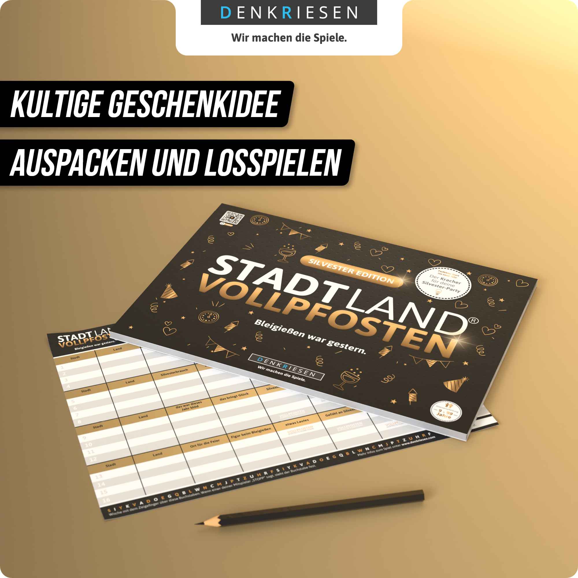 STADT LAND VOLLPFOSTEN – SILVESTER EDITION - "Bleigießen war gestern." - A4