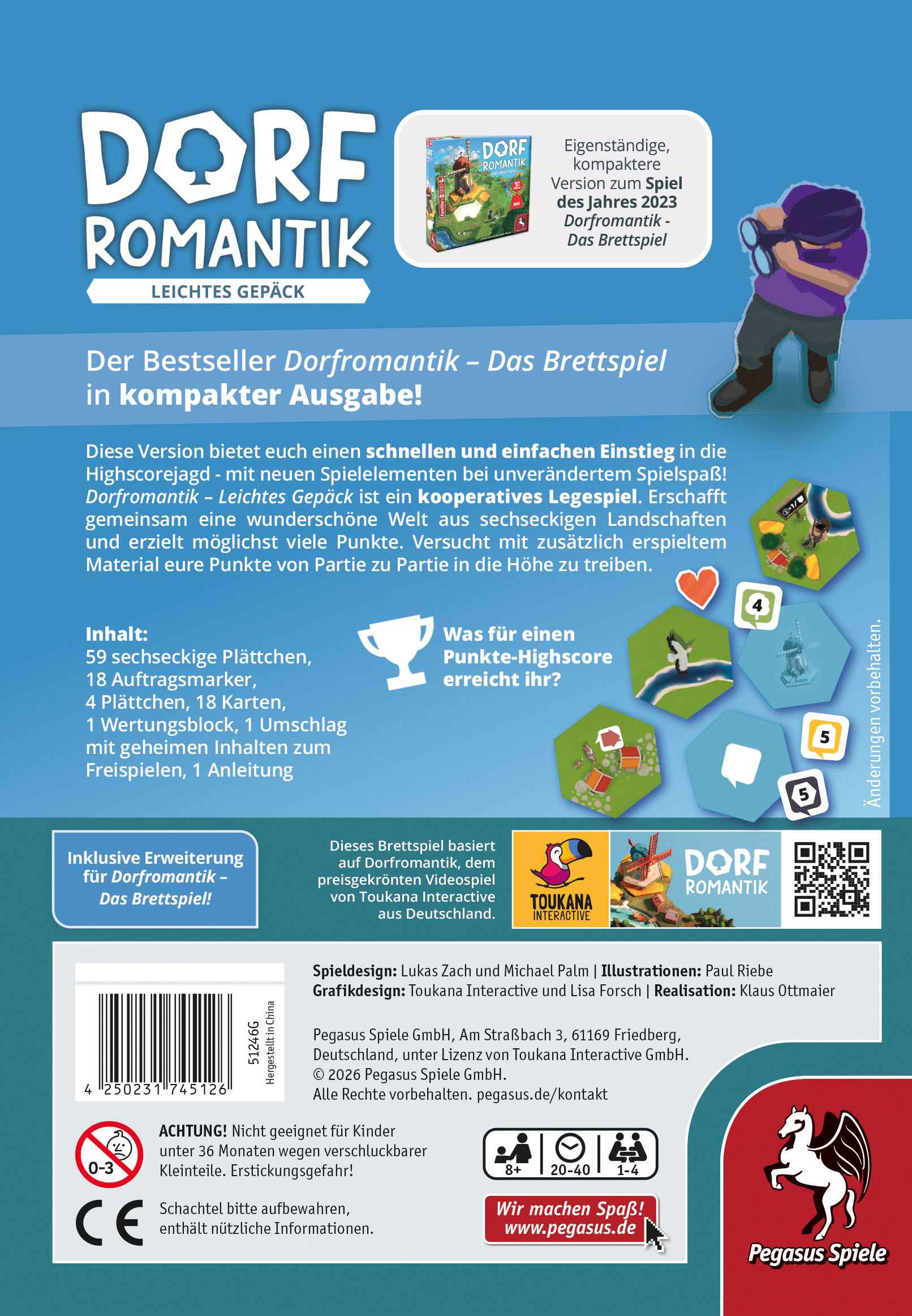 Dorfromantik - Leichtes Gepäck inkl. Mini-Erweiterung Limes *Fachhandels-exklusiv