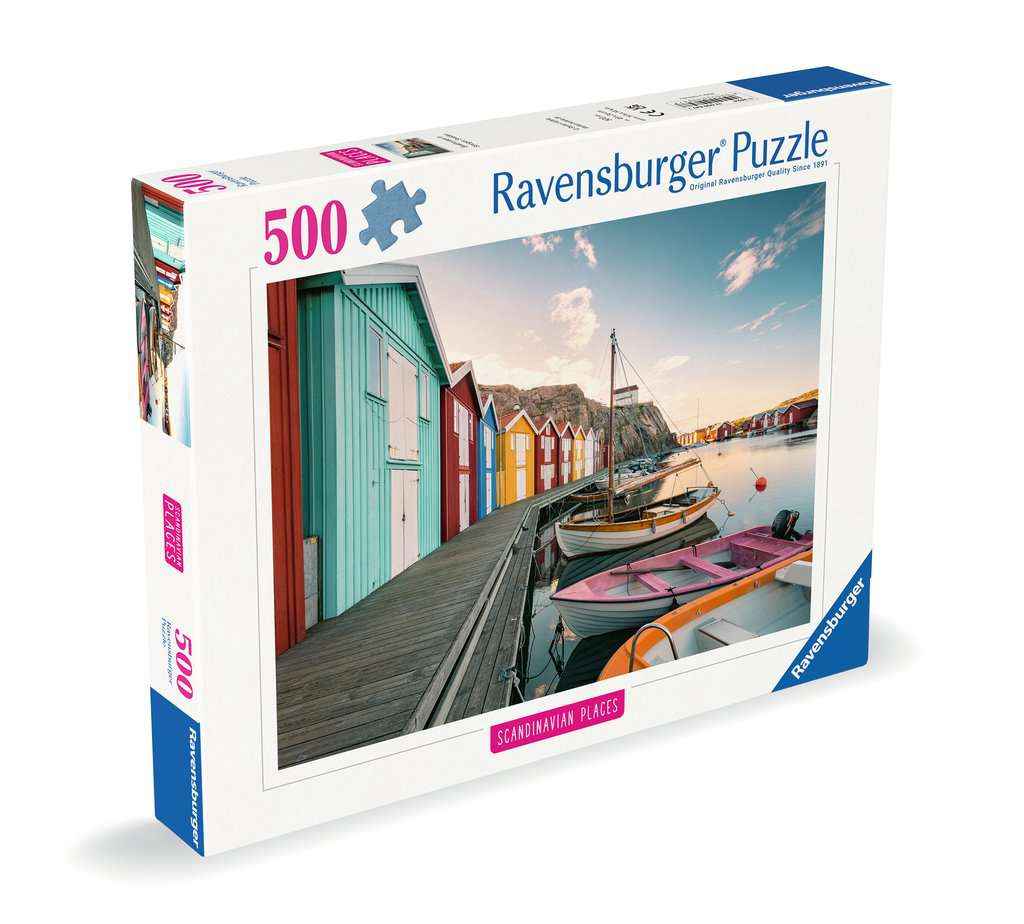 Puzzle: Bootshaus in Smögen, Schweden (500 Teile)