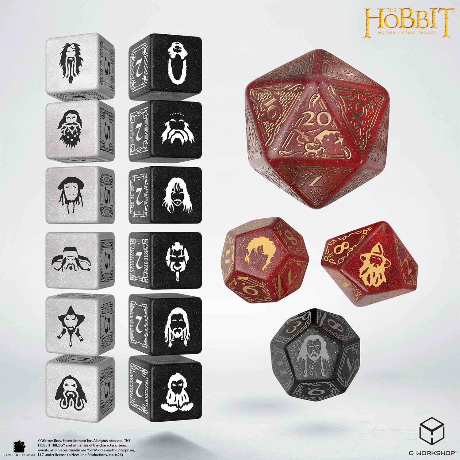 The Hobbit TCG Dice Set - Ember Hearth