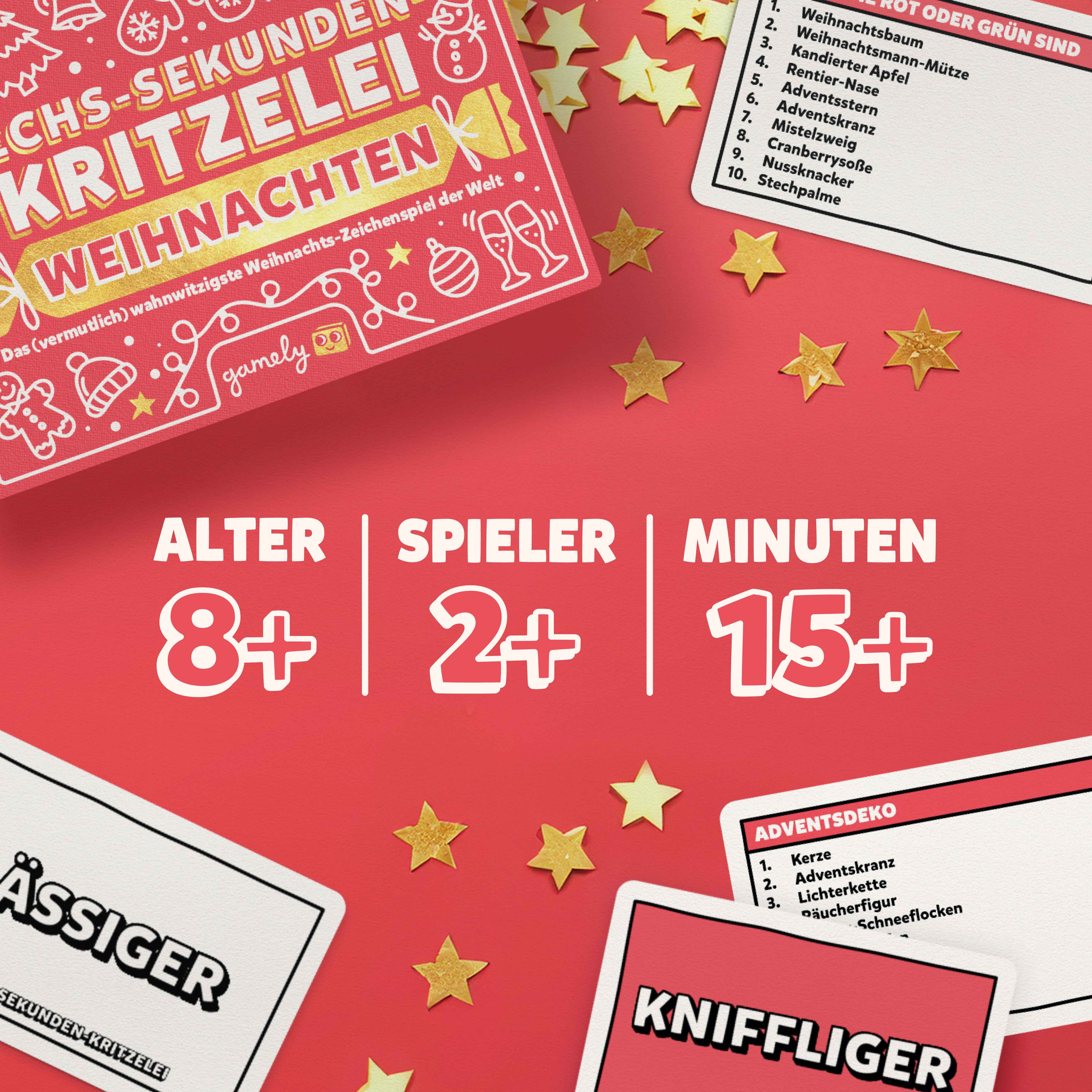 Sechs-Sekunden-Kritzelei Weihnachten