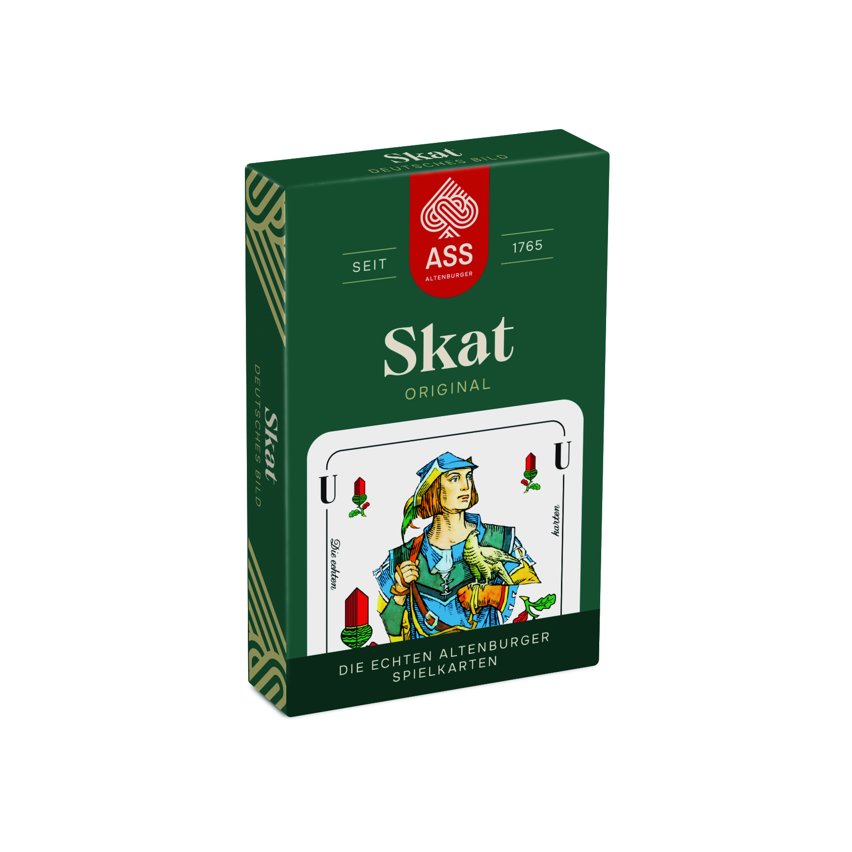 Skat, deutsches Bild in Faltschachtel (plastikfrei im Spiel)