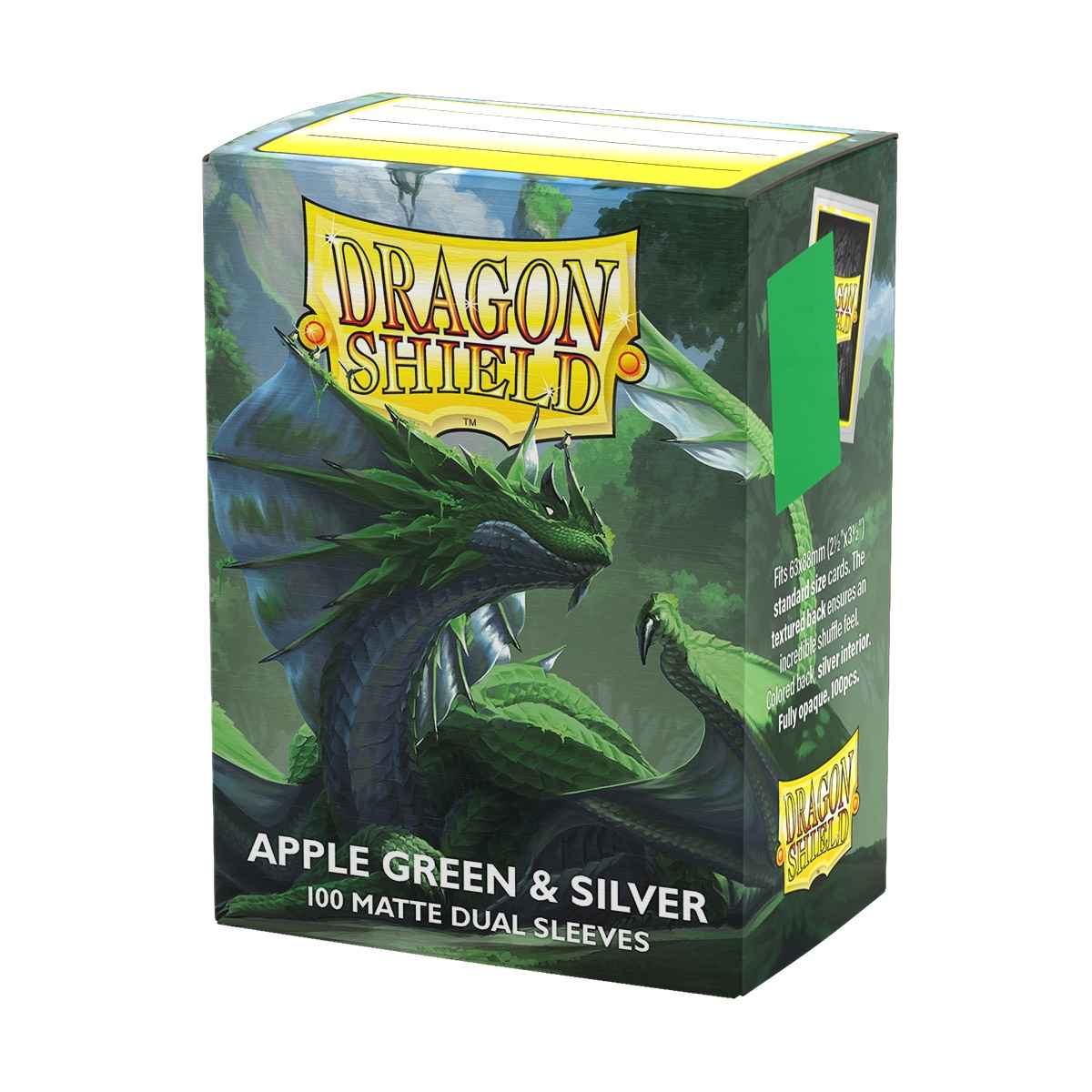 Dragon Shield: Matte – Dual Apple Green & Silver(100)