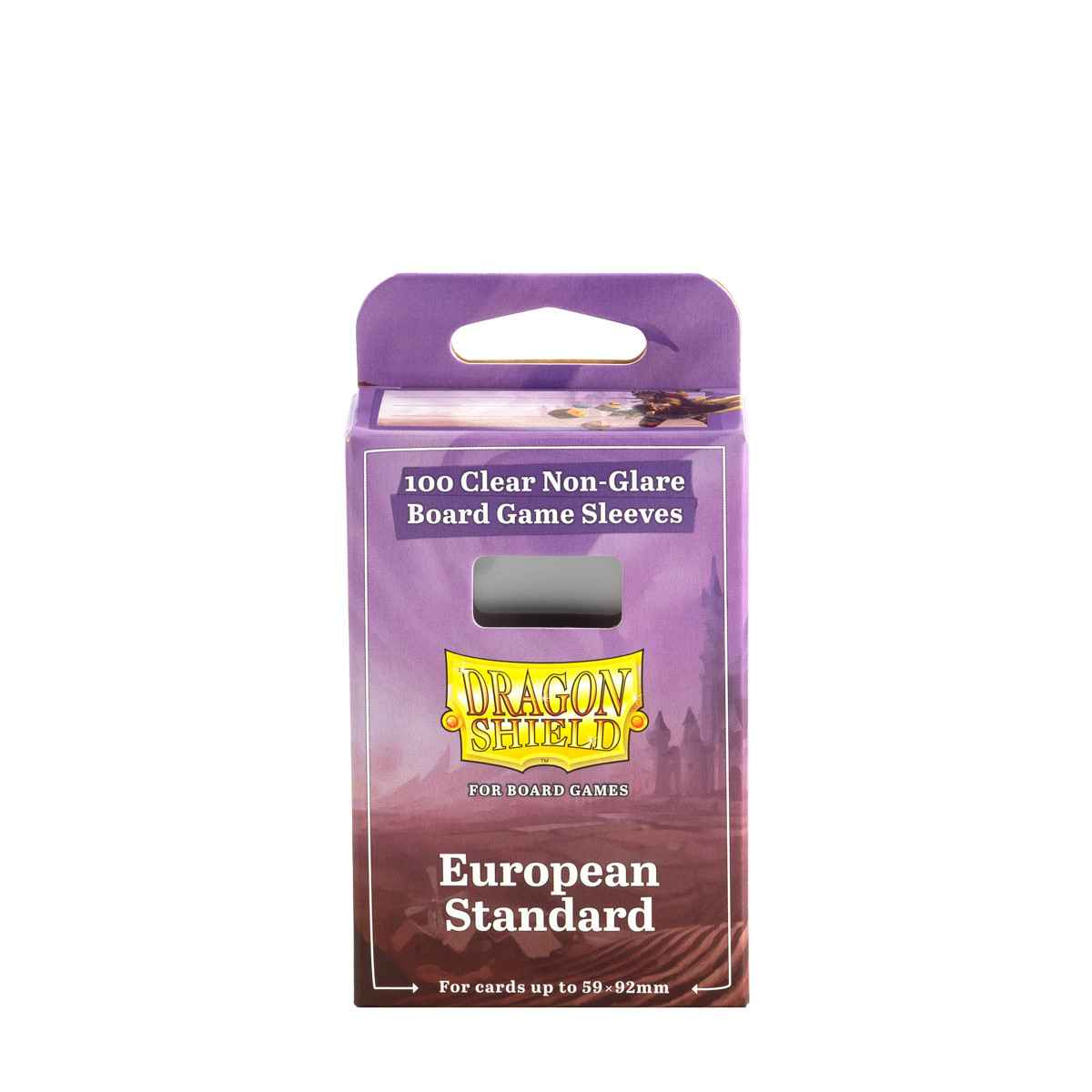 Dragon Shield: Board Game Sleeves Clear/NonGlare – European Standard (100)