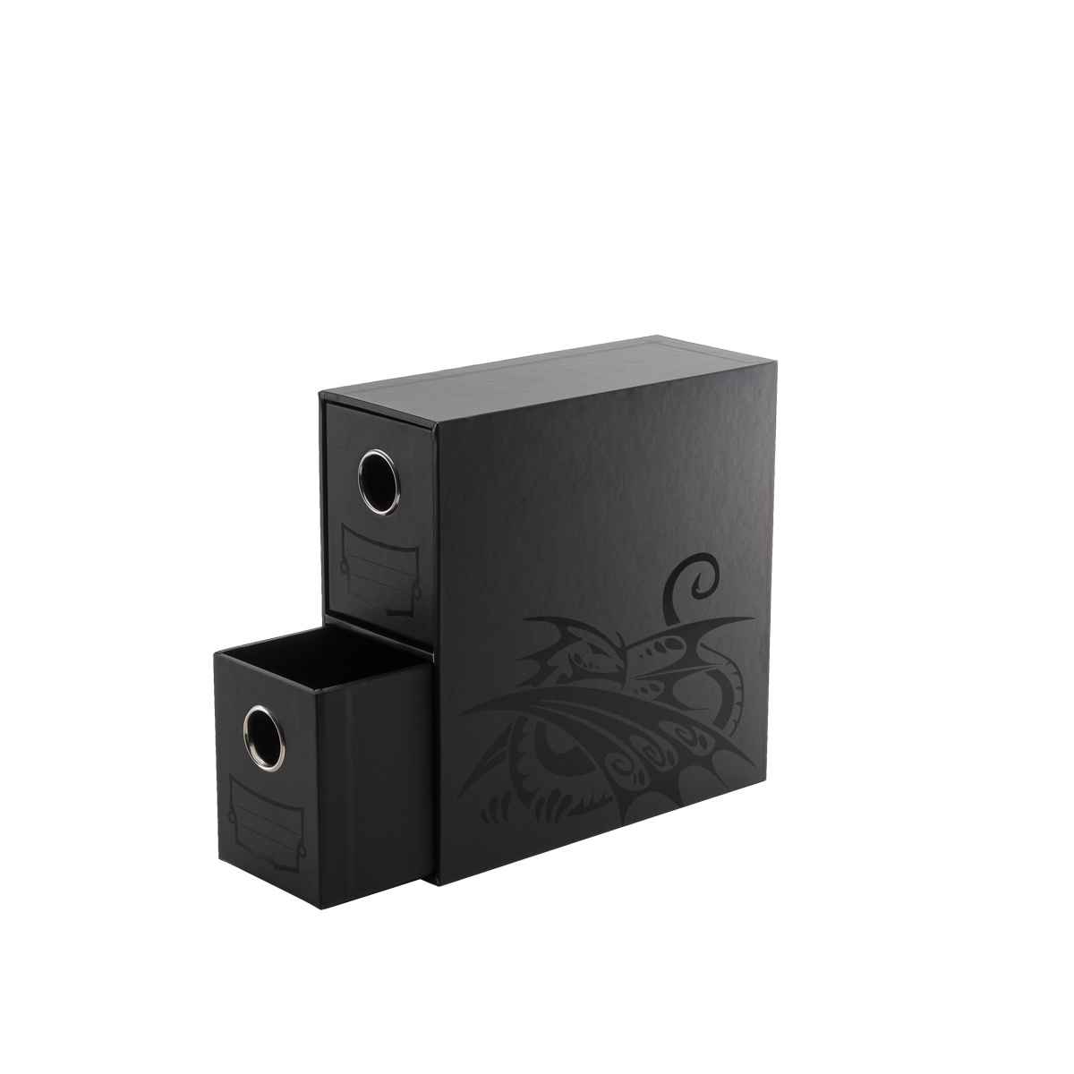 Dragon Shield: Fortress Card Drawers – 2- Vertical – Black