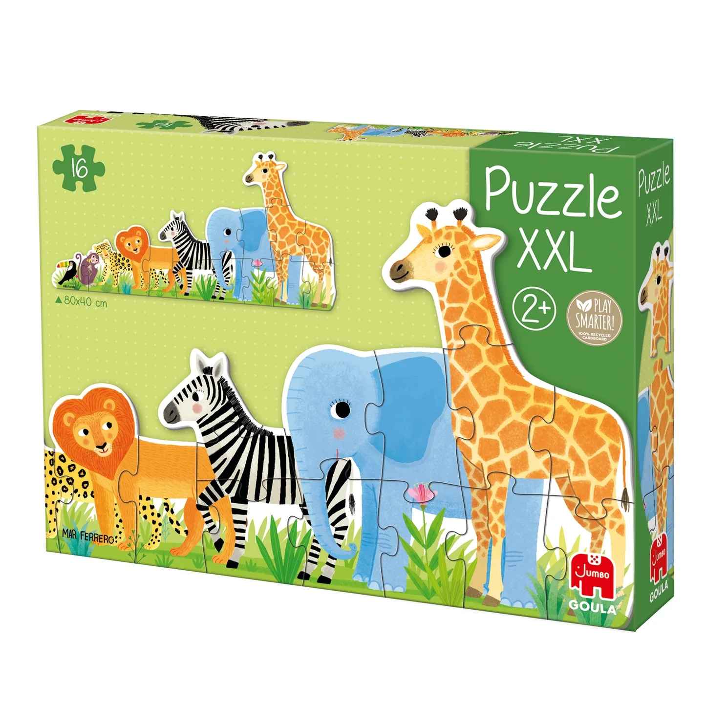 Puzzle: XXL-Puzzle Dschungel, von klein bis groß (16 Teile)