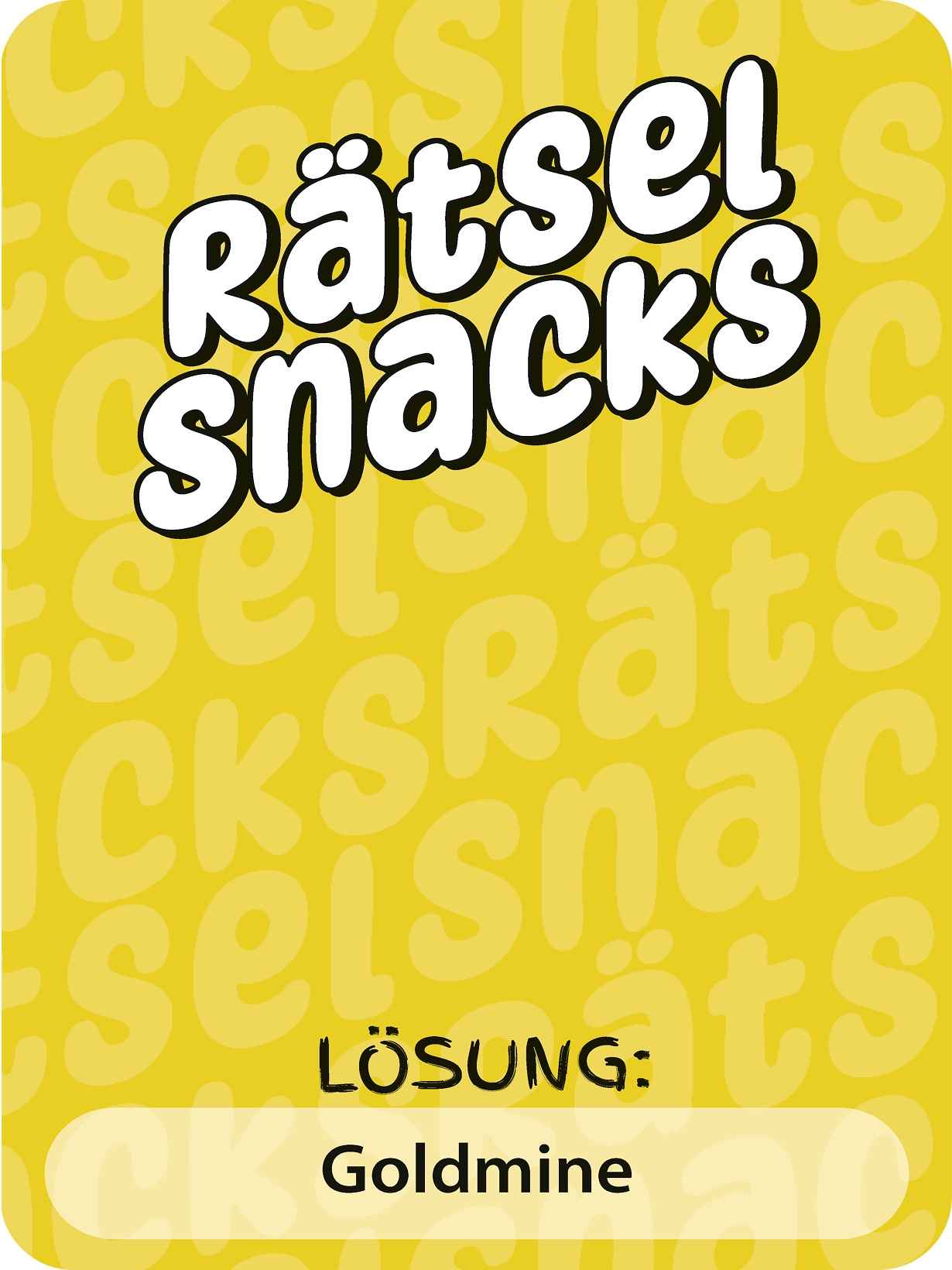 Rätsel Snacks: Wörter suchen