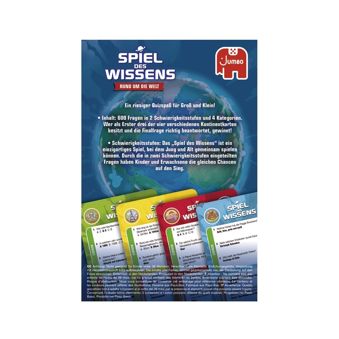 Spiel des Wissens: Rund um die Welt Kartenspiel