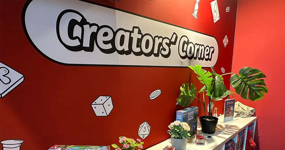 Wand mit dem Schriftzug Creators' Corner
