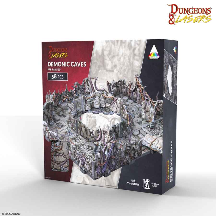 Dungeon&Lasers: Demonic Caves Pre-Painted