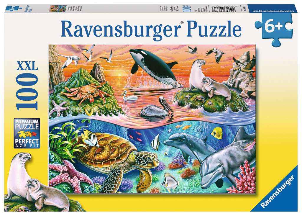 Puzzle: Bunter Ozean (100 XXL Teile )