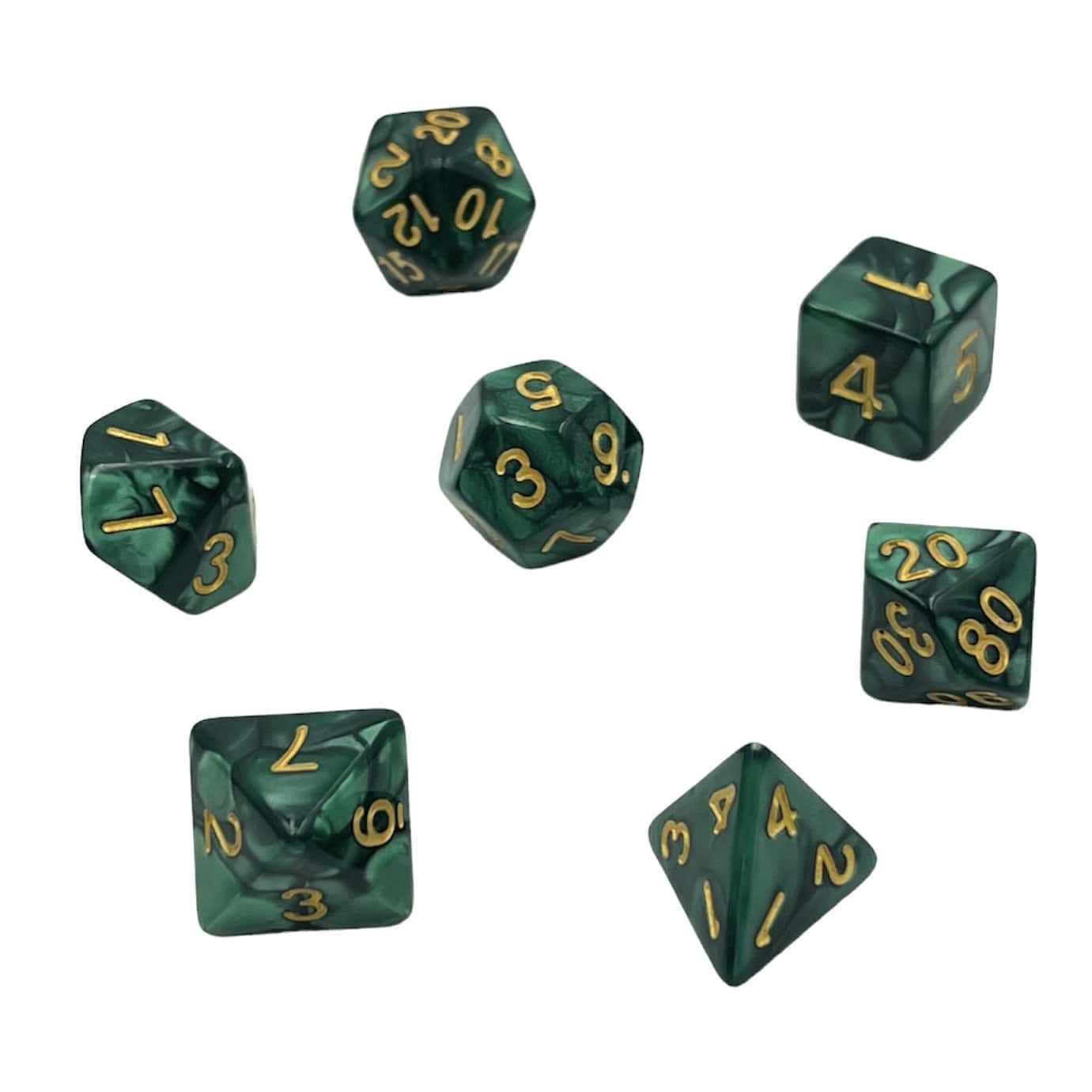 Würfelset Pearl: Dark Forrest (7)