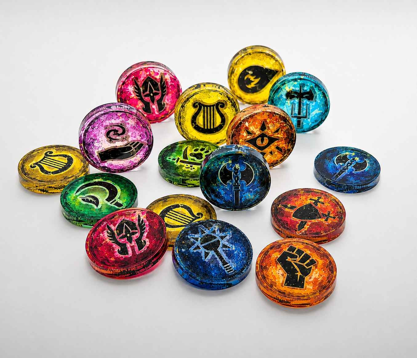 Acrylic Character Class Token Set : Dungeons & Dragons