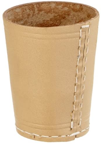 Lederwürfelbecher natur