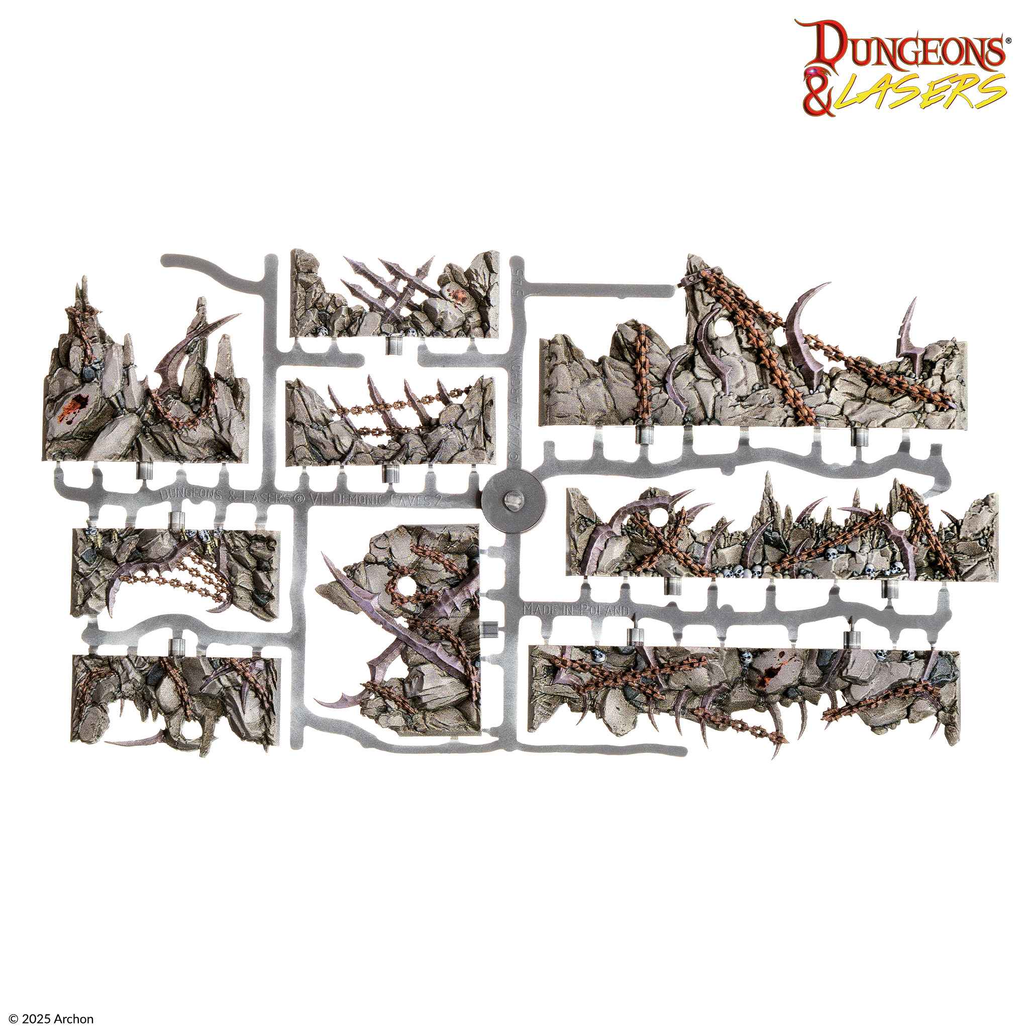 Dungeon&Lasers: Demonic Caves Pre-Painted