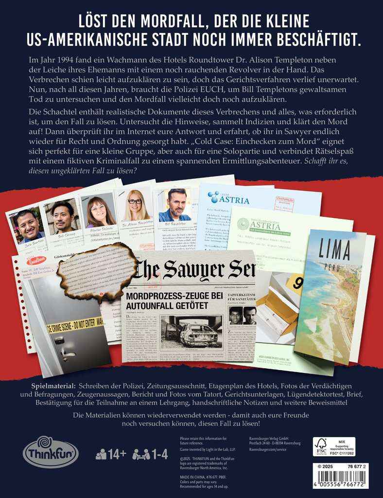 ColdCase – Einchecken zum Mord