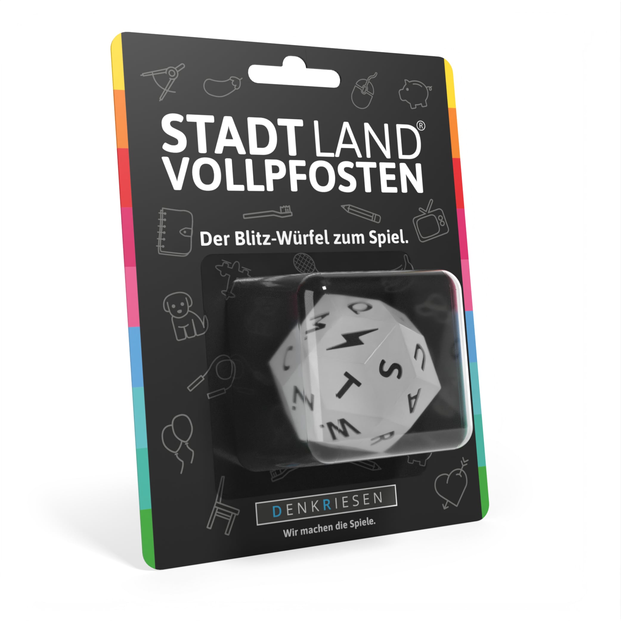 STADT LAND VOLLPFOSTEN Würfel - Der Blitz-Würfel zum Spiel