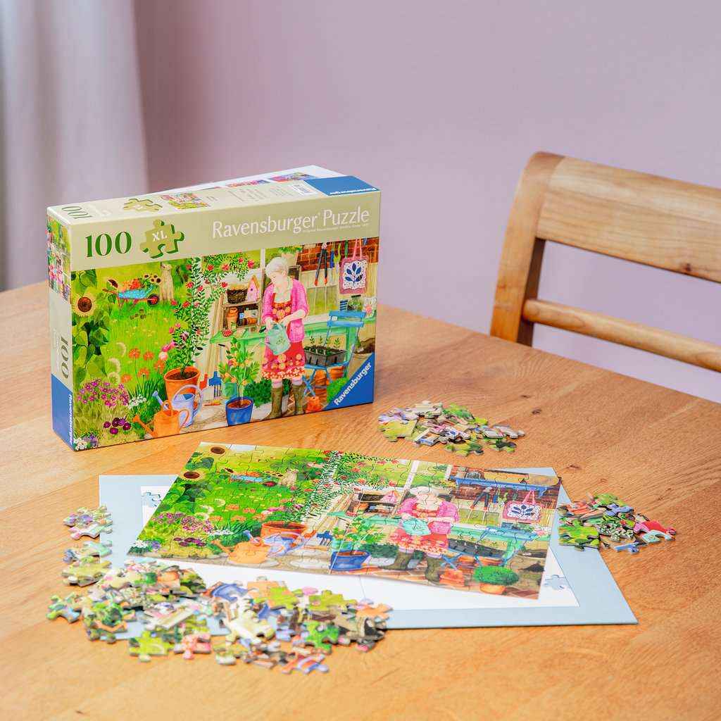 Puzzle: Gartenarbeit (100 XL Teile)