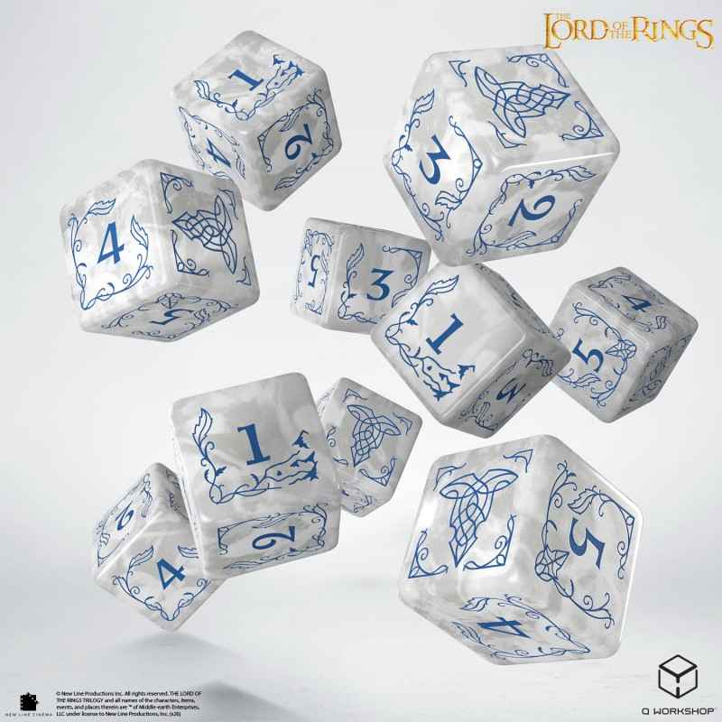 The Lord of the Rings: Rivendell 10xD6 Dice Set - Stone