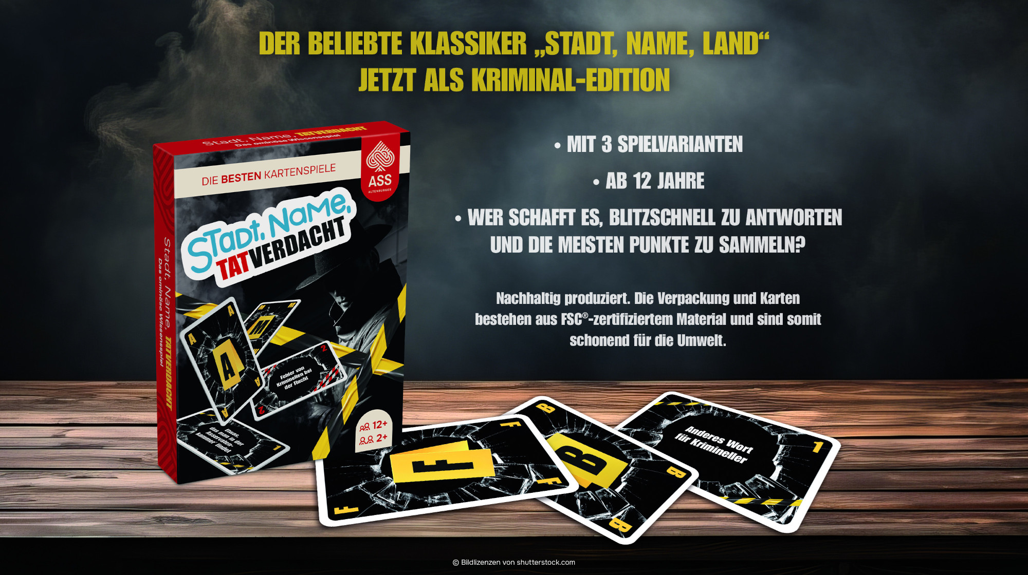 Stadt Name Tatverdacht (plastikfrei im Spiel)
