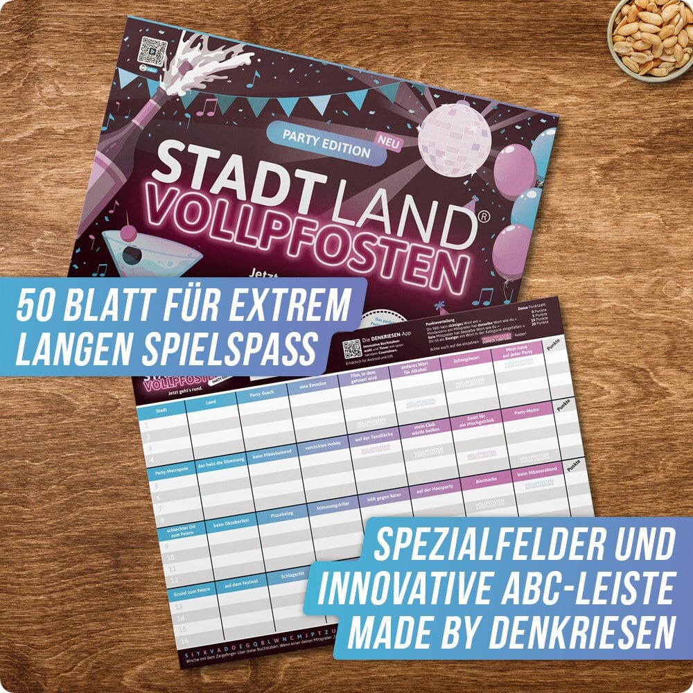 STADT LAND VOLLPFOSTEN – PARTY EDITION (DinA4-Format)
