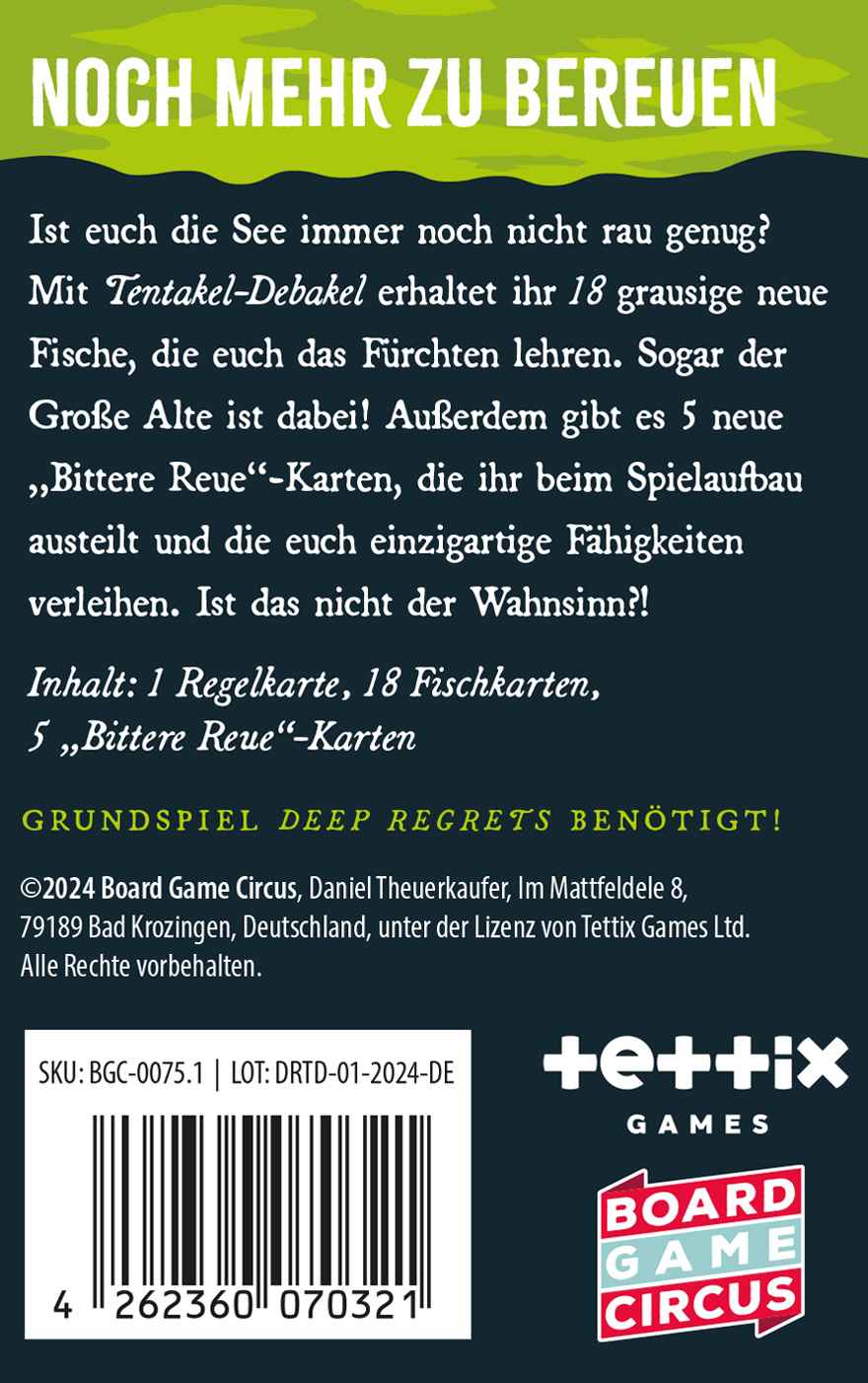 Deep Regrets: Tentakel Debakel [Erweiterung]