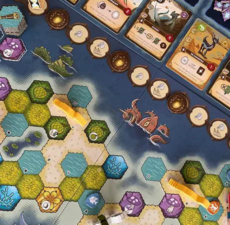 Spielplan des Brettspiels Wundersame Wesen