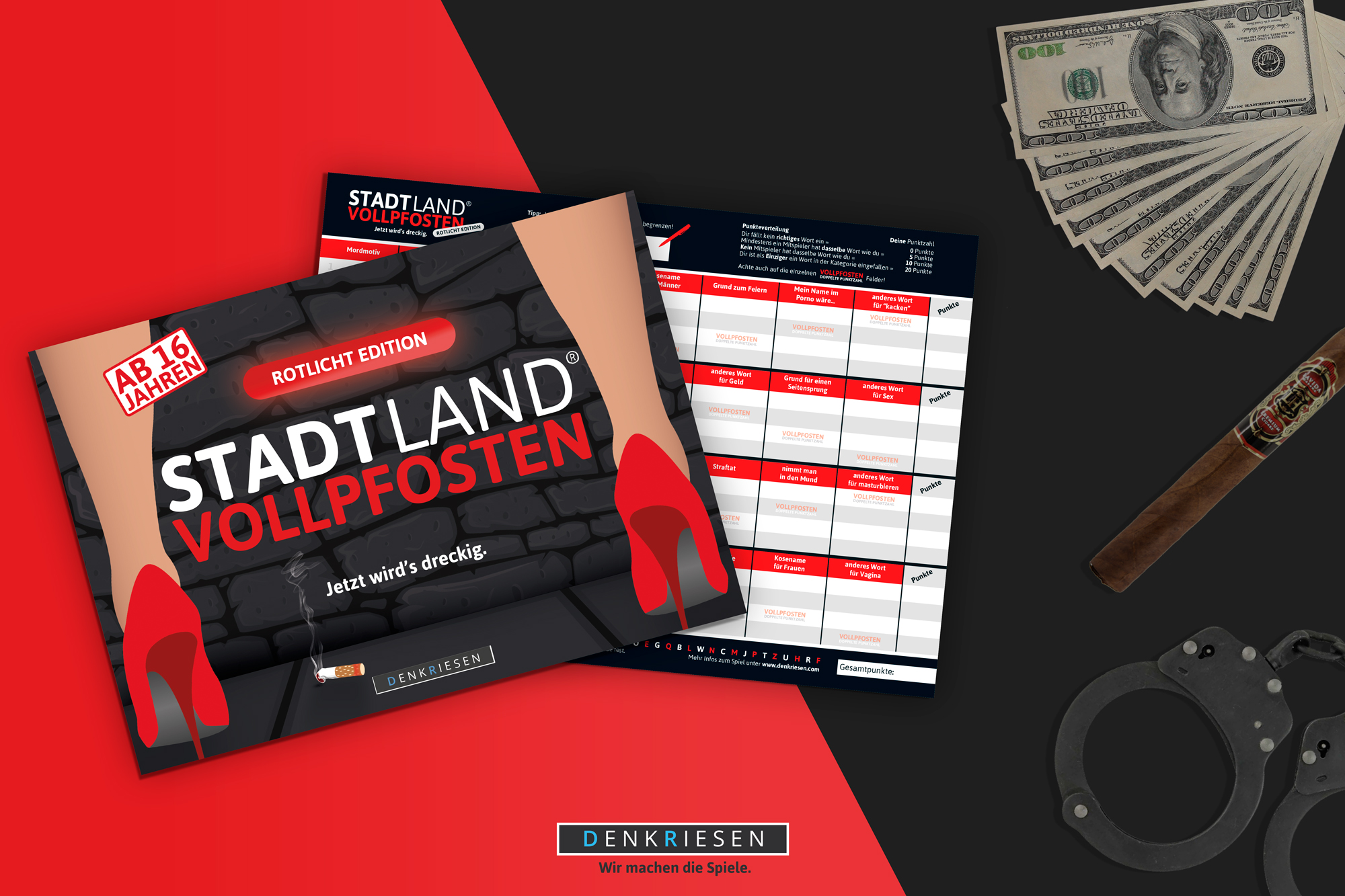 STADT LAND VOLLPFOSTEN – ROTLICHT EDITION (DinA4-Format)