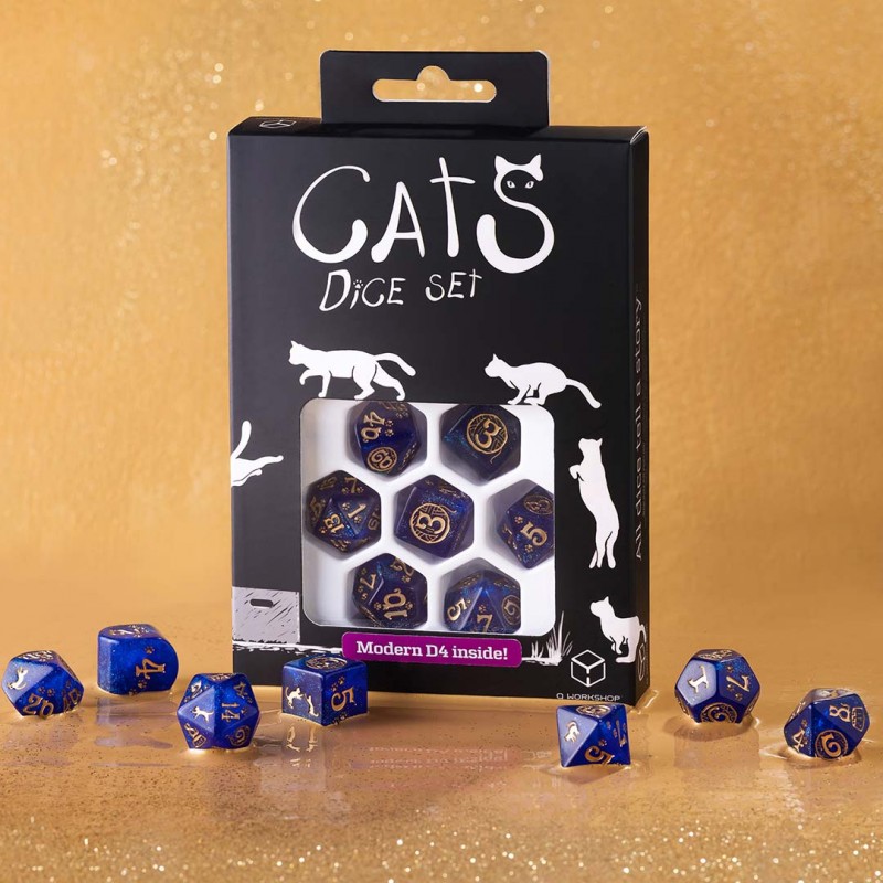 Cats Modern Dice Set: Meowster (7)
