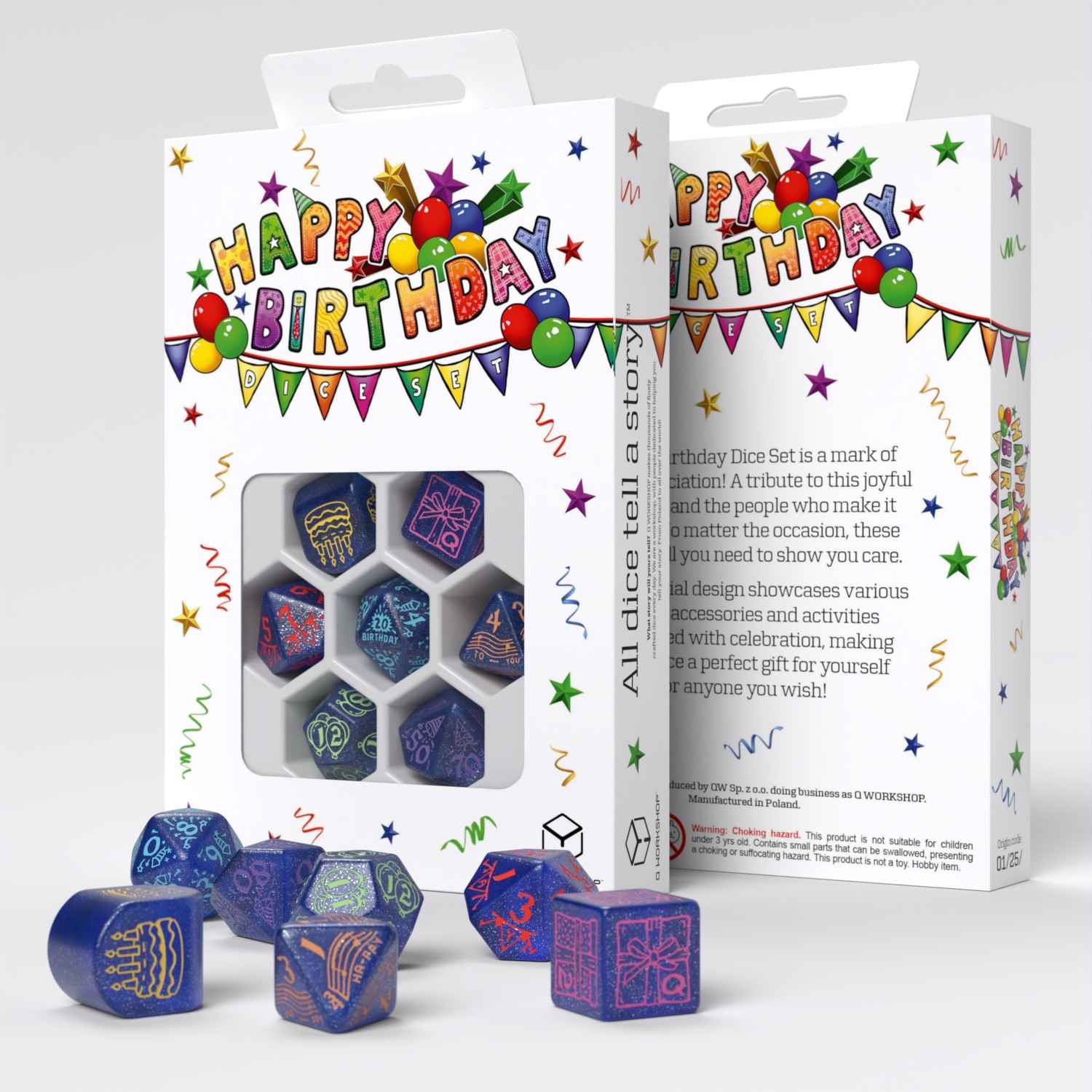 Happy Birthday Dice Set: Streamers