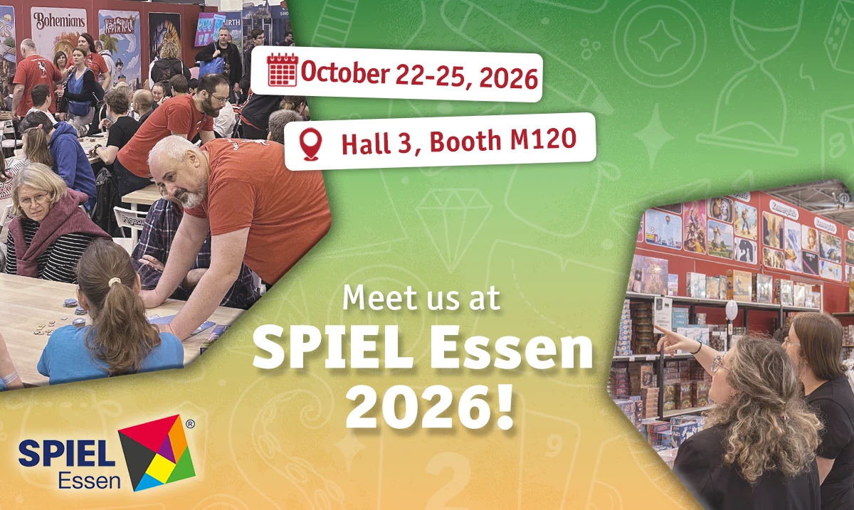 Pegasus Spiele at SPIEL Essen 2026 – New board games, special activities, and gaming experiences in Hall 3.