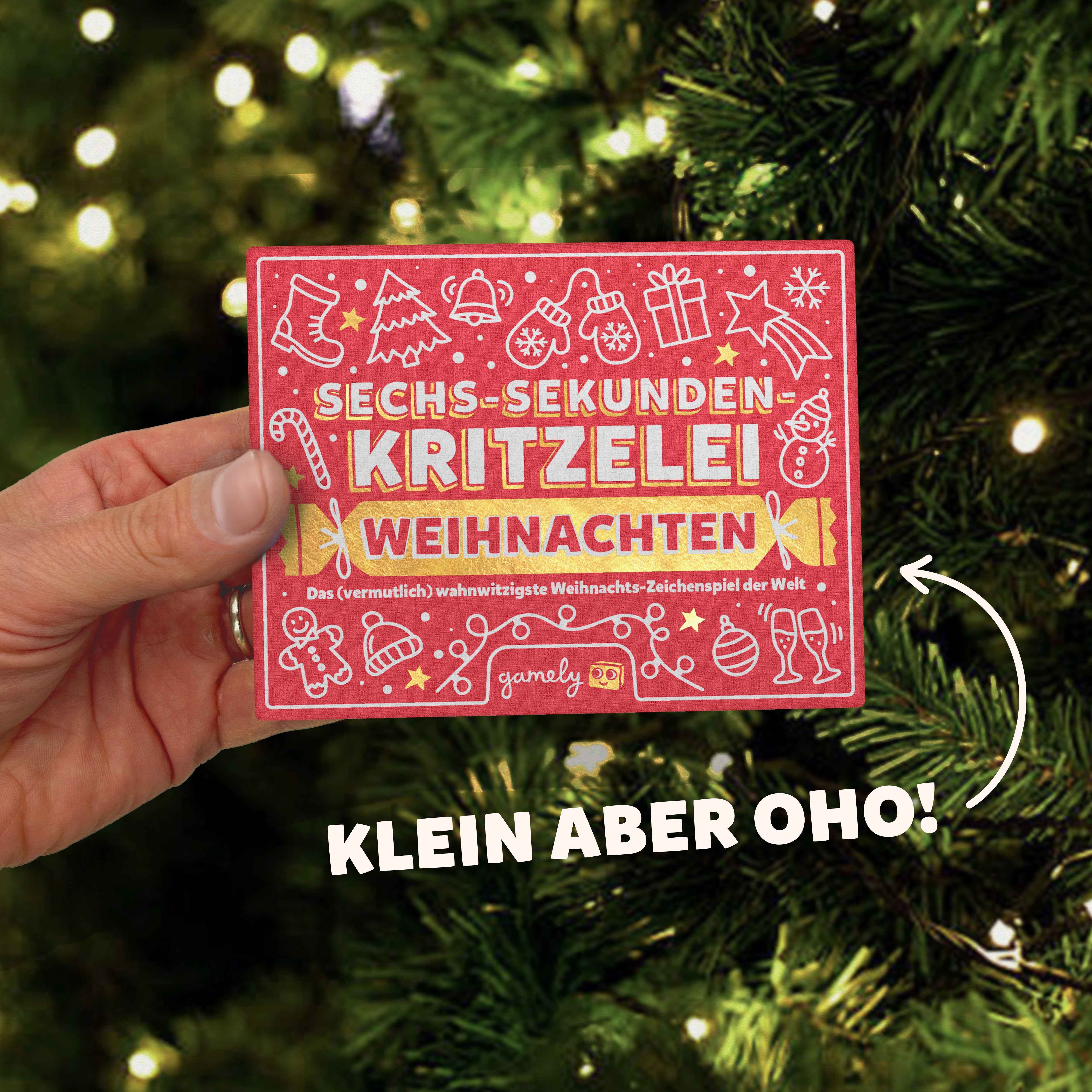 Sechs-Sekunden-Kritzelei Weihnachten
