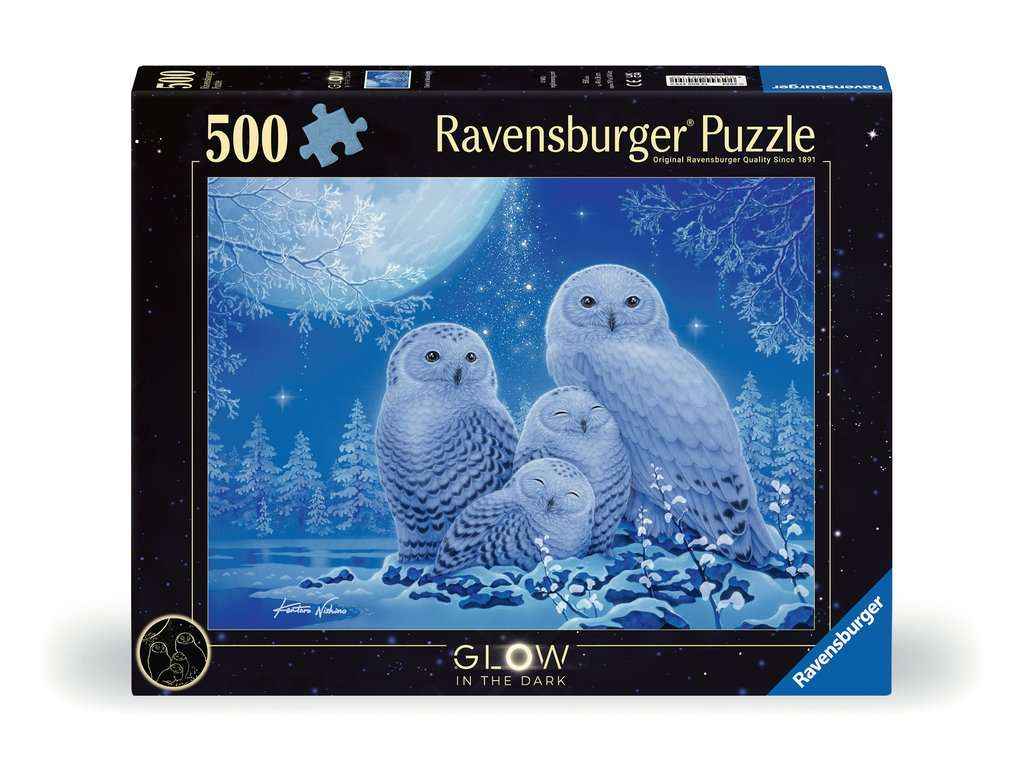 Puzzle: Eulen im Mondschein (500 Teile)