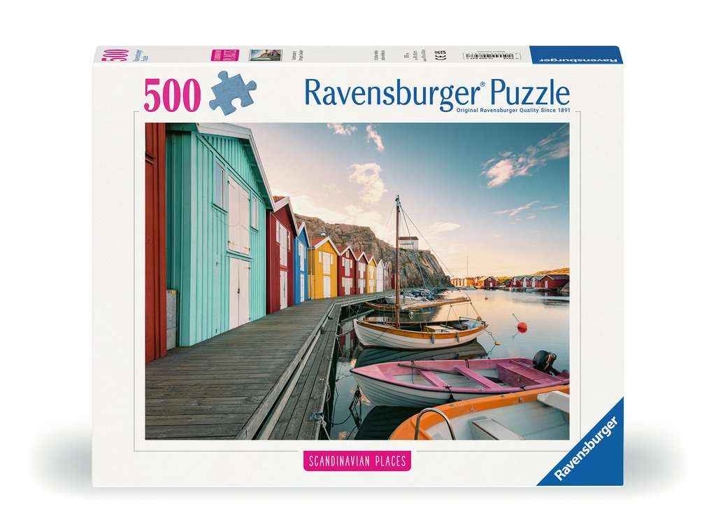 Puzzle: Bootshaus in Smögen, Schweden (500 Teile)