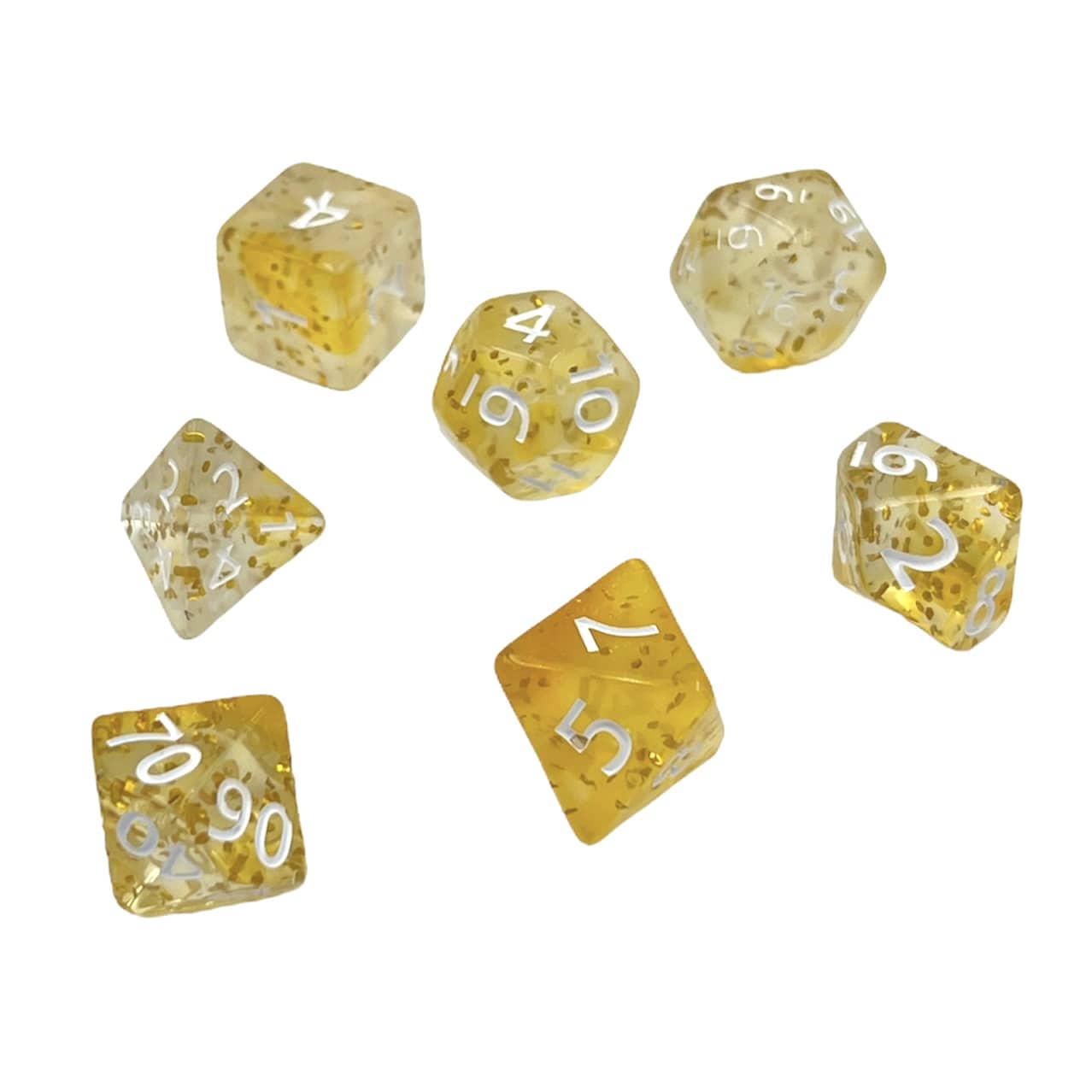 Würfelset Confetti: Yellow Sulfer (7)