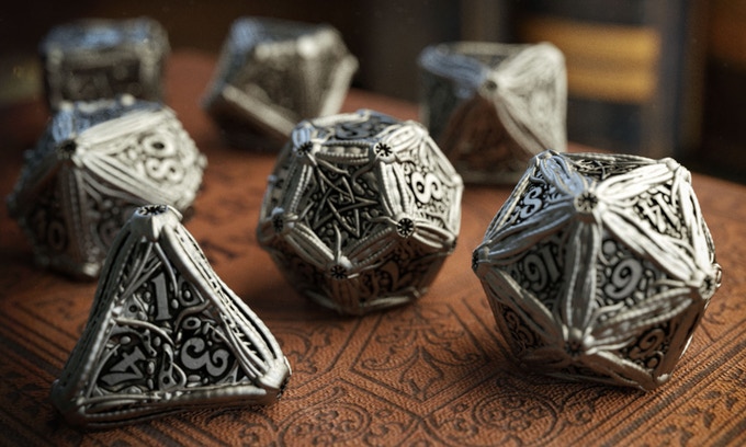 Metal Call of Cthulhu Dice Set (7)