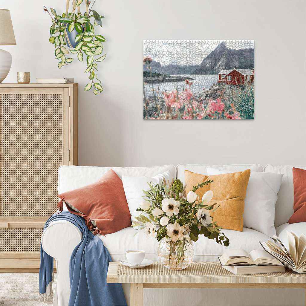 Puzzle: Reine, Lofoten, Norwegen (1000 Teile)