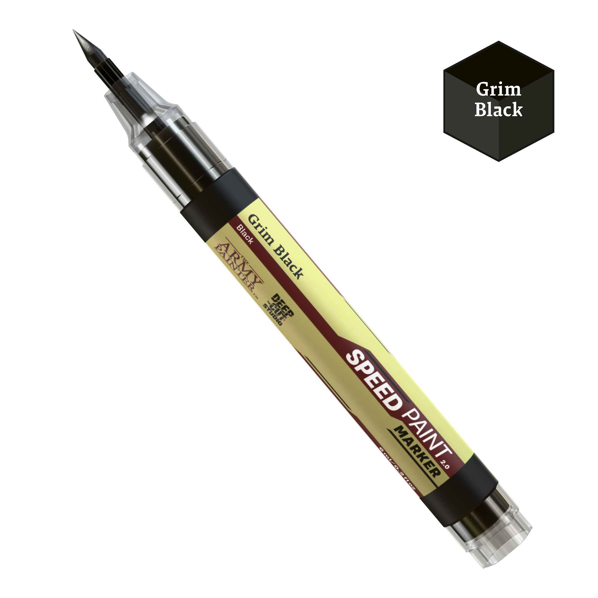 Army Painter Speedpaint: Marker Grim Black (6)