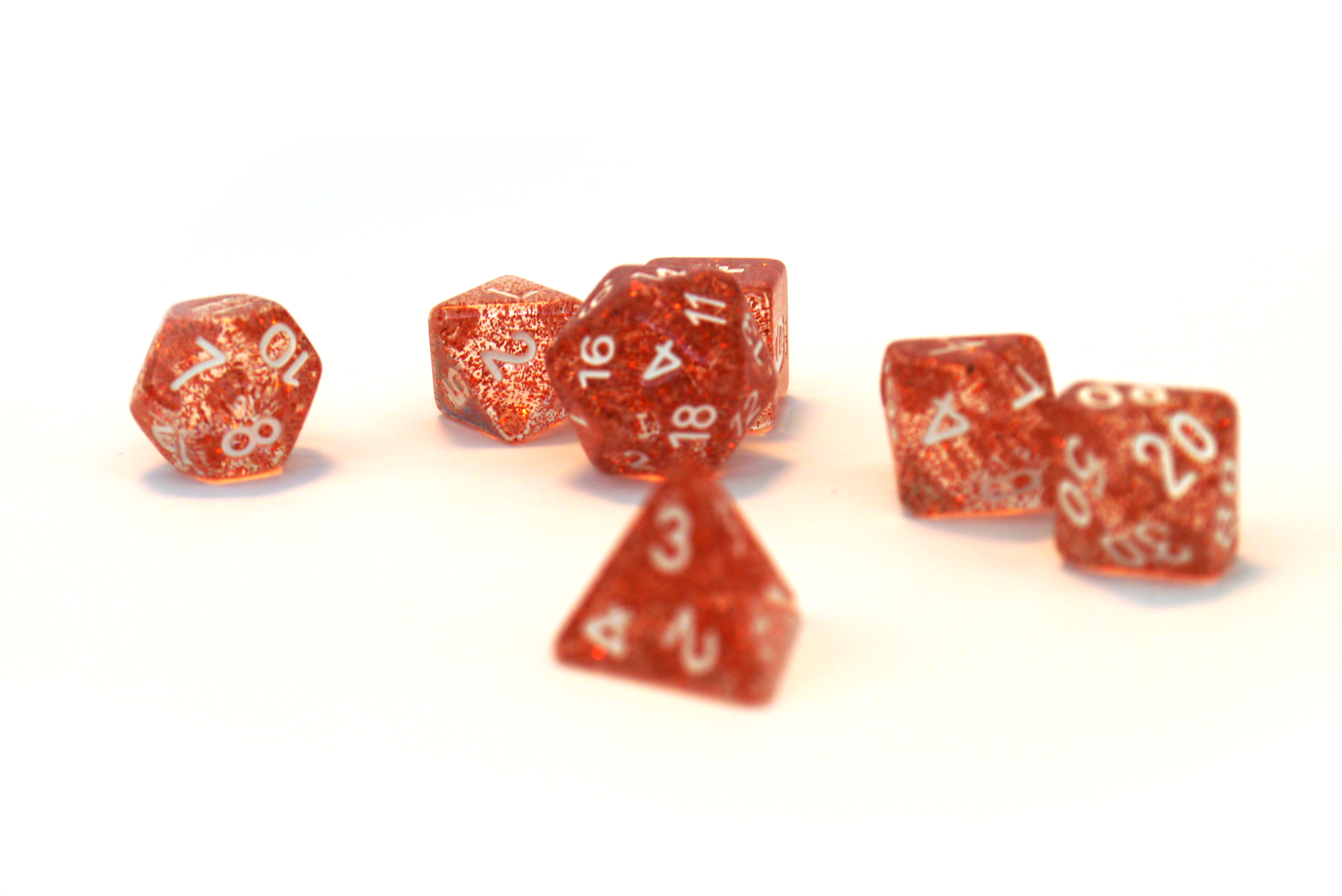 Würfelset Confetti: Red (7)